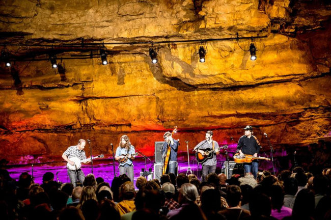 a concert in the caverns