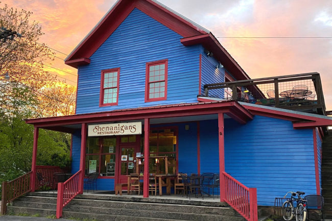 shenanigans 1974 restaurant front entrance